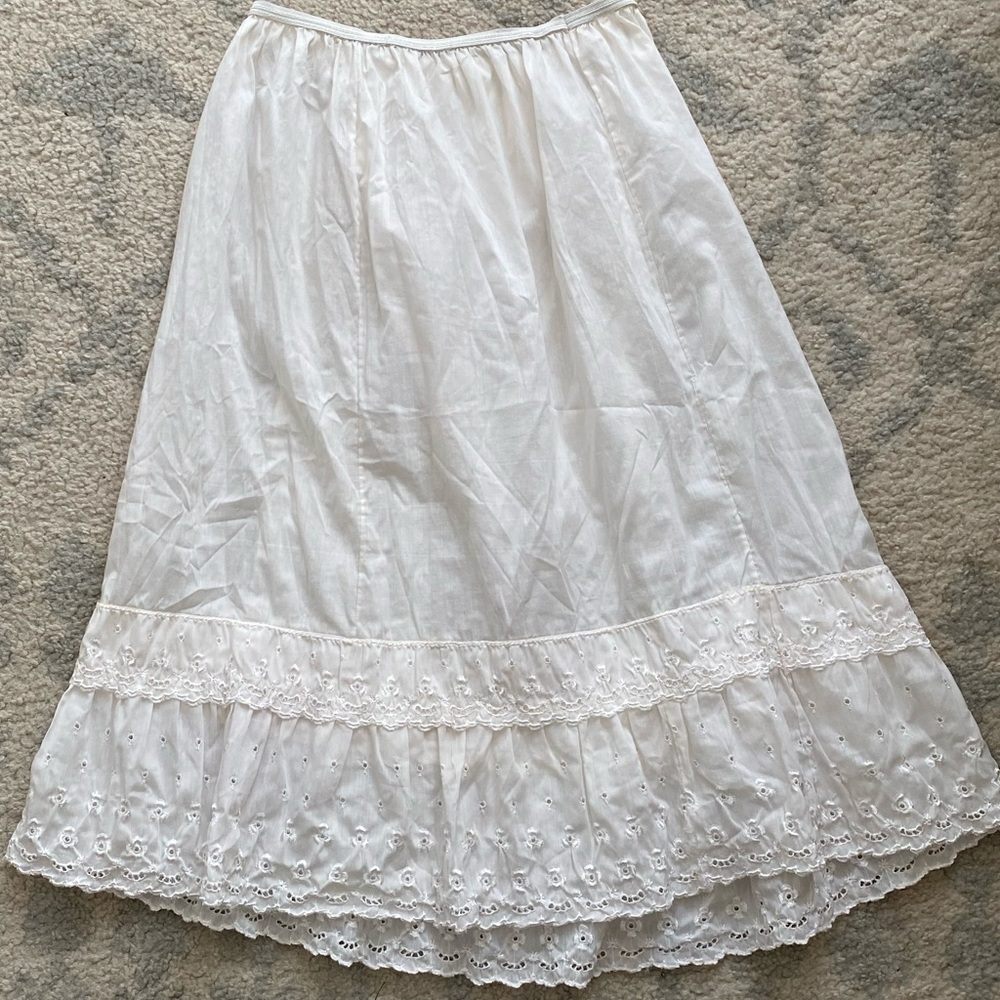 70s Eyelet Slip Skirt